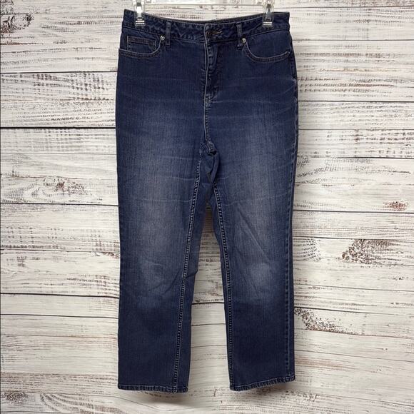 Coldwater Creek Dark Blue Denim Jeans Petite 6 - Picture 1 of 6